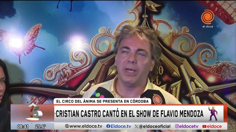 Cristian Castro compartió escenario con Flavio Mendoza