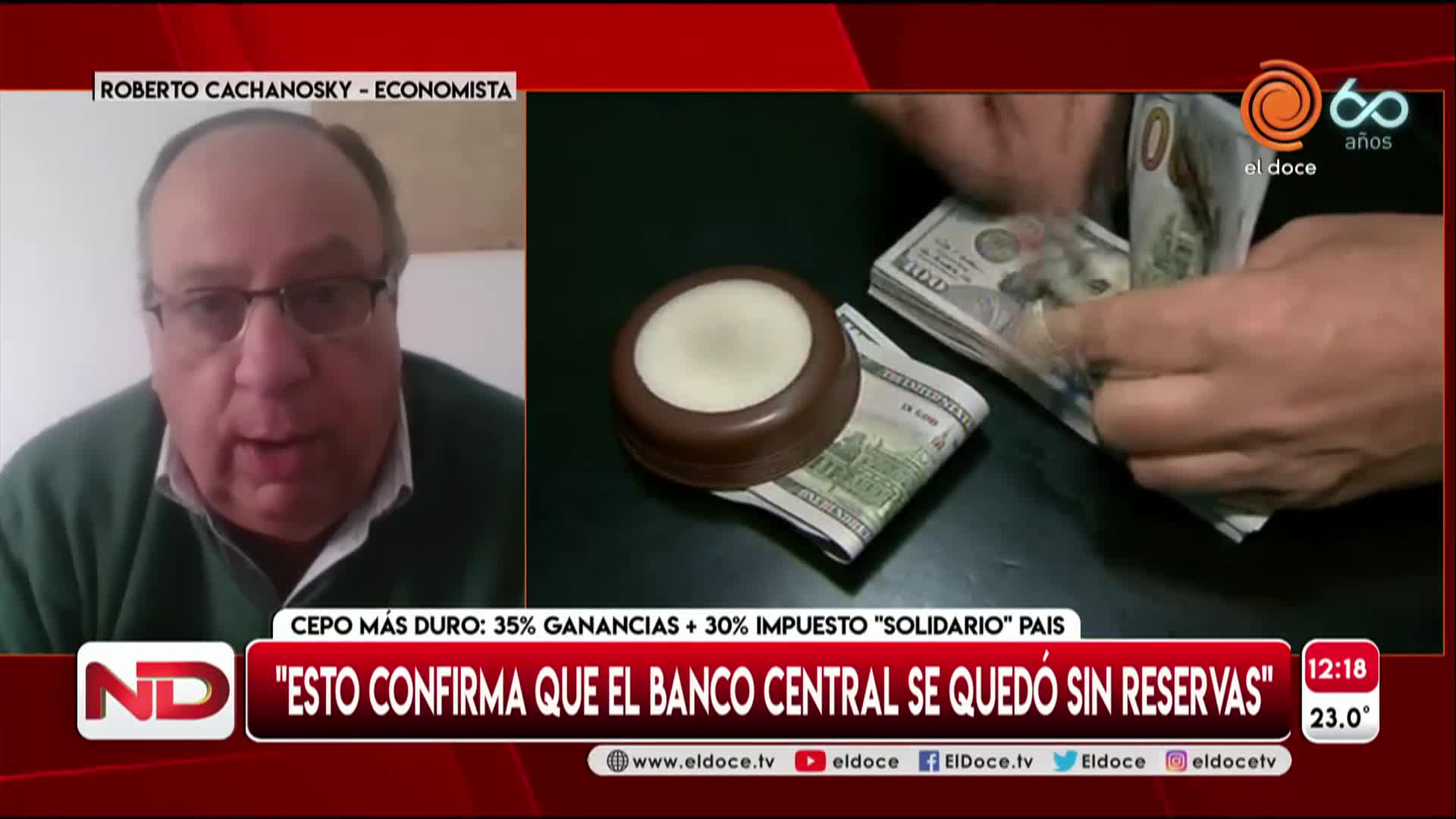 Cachanosky, durísimo tras la suba del dólar: "El peso no es moneda"