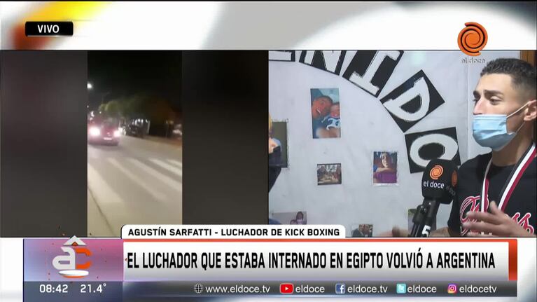El subcampeón mundial de kickboxing finalmente llegó a Córdoba