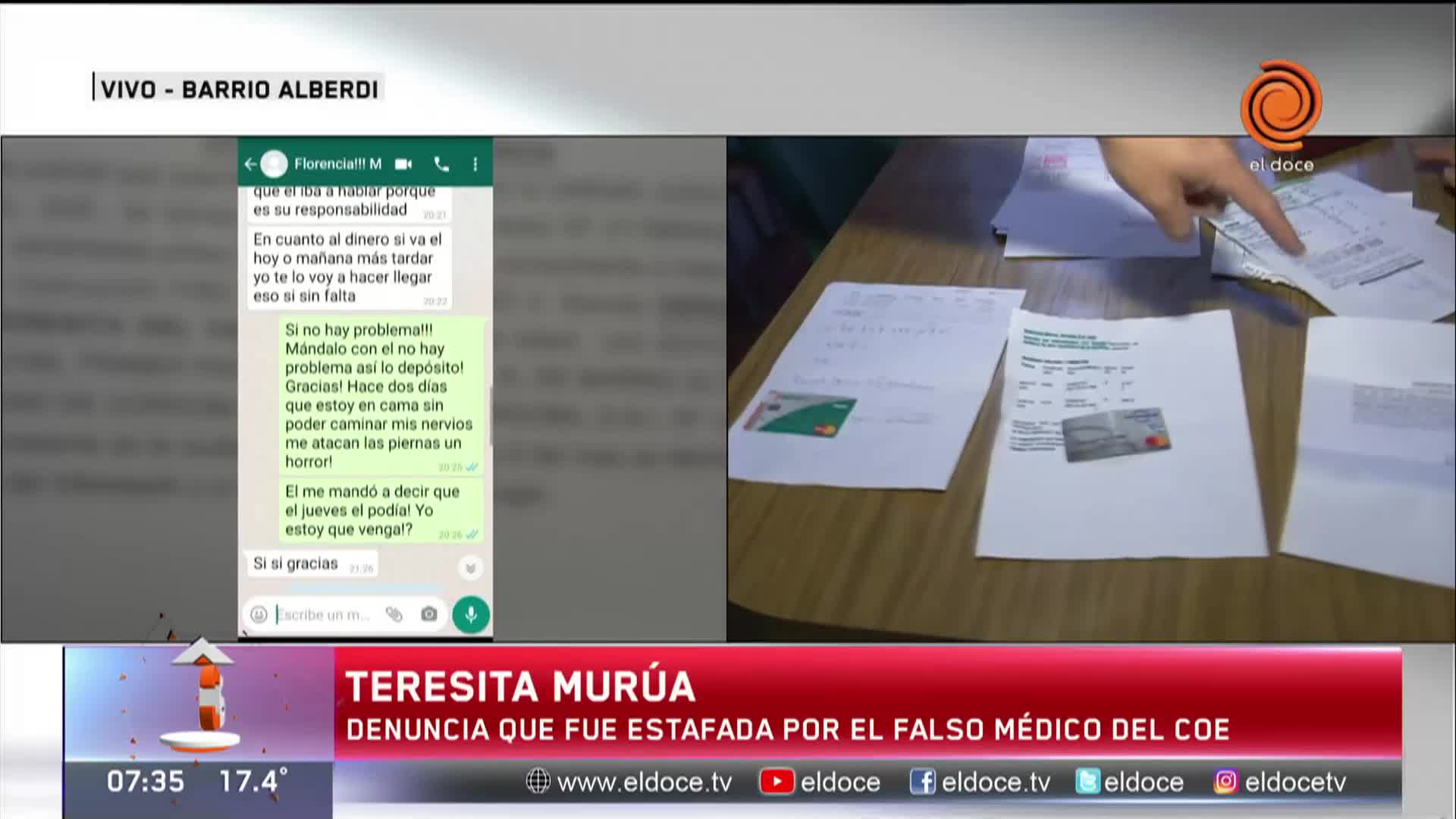 Una mujer denunció que el médico trucho del COE la estafó