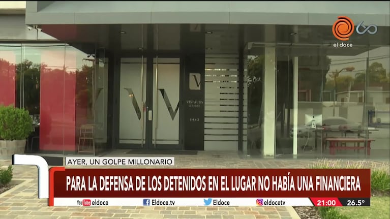 El abogado de los detenidos: "En el lugar no había una financiera"