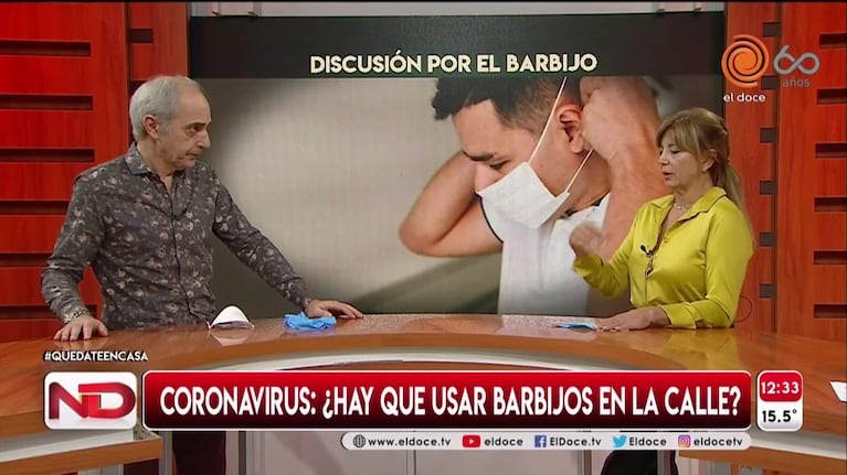 Debate por los barbijos: la opinión del doctor Sabagh