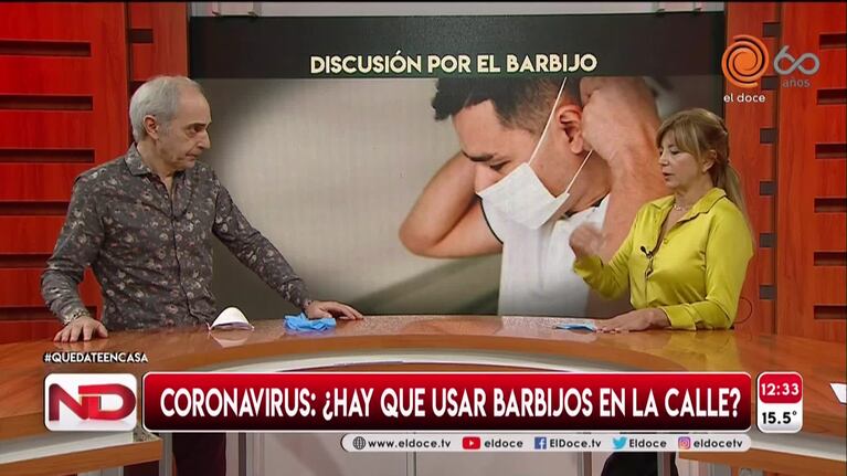 Debate por los barbijos: la opinión del doctor Sabagh