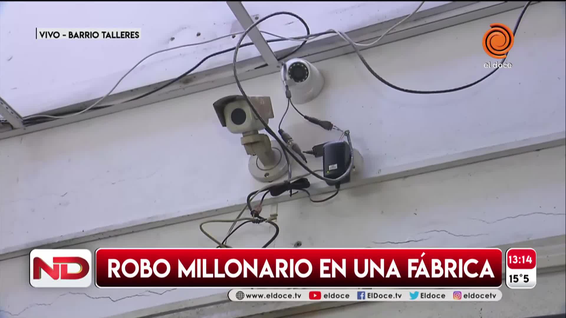 Entraron a una fábrica por el techo y robaron