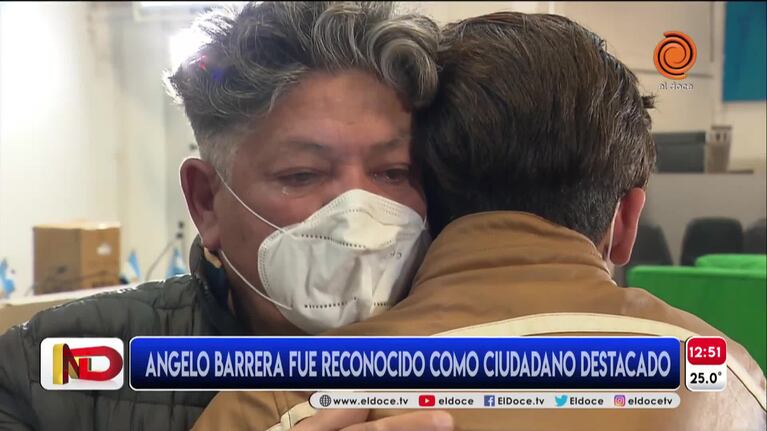 La emoción de Ángelo al ser reconocido como "adolescente destacado"