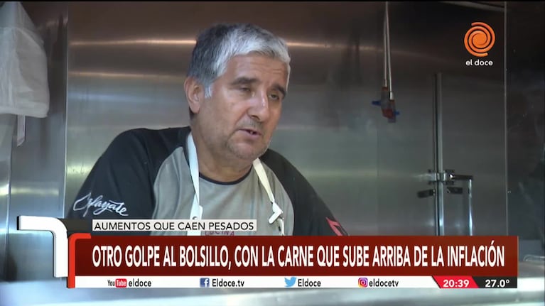 La carne aumentó por encima de la inflación