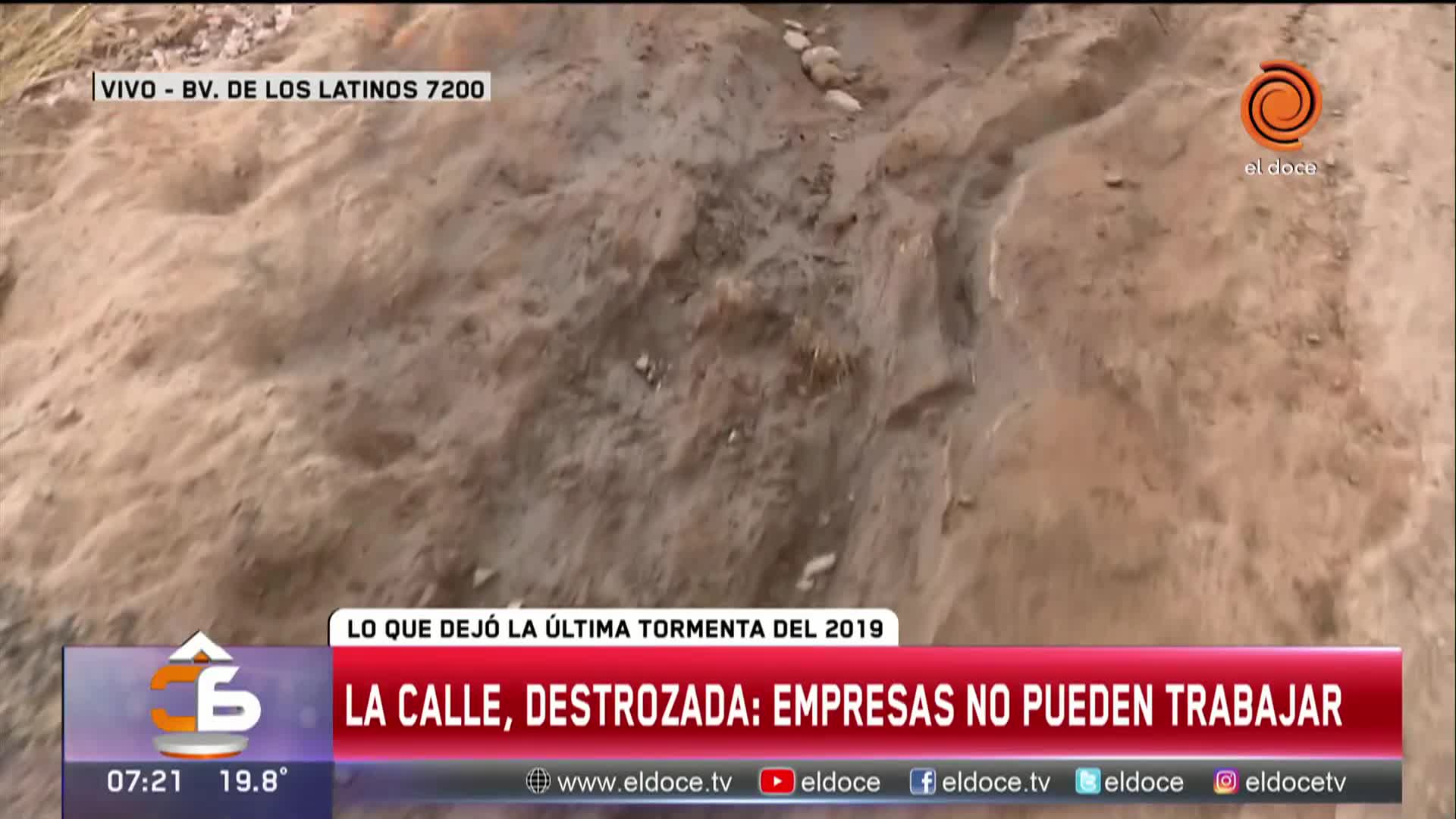 Calle destrozada paralizó la actividad de diez industrias