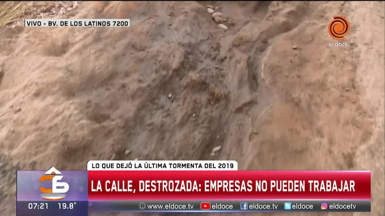 Calle destrozada paralizó la actividad de diez industrias