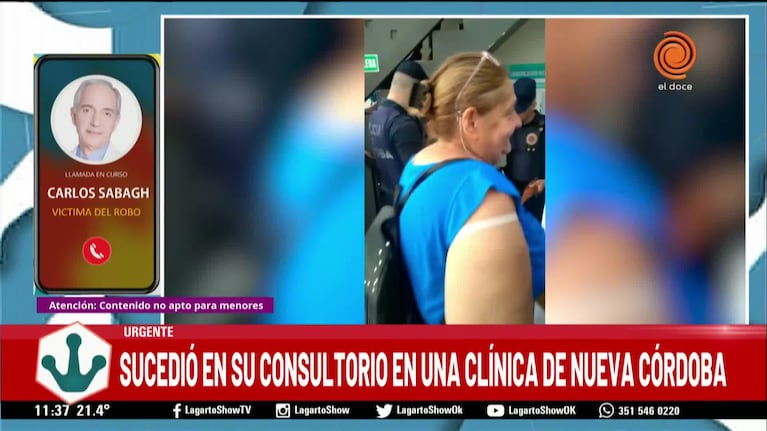 Entró a la clínica y le robó al doctor Carlos Sabagh