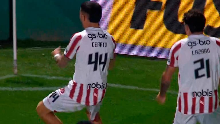 El gol de Cerato para el 1 a 0 de Instituto ante San Lorenzo en Alta Córdoba