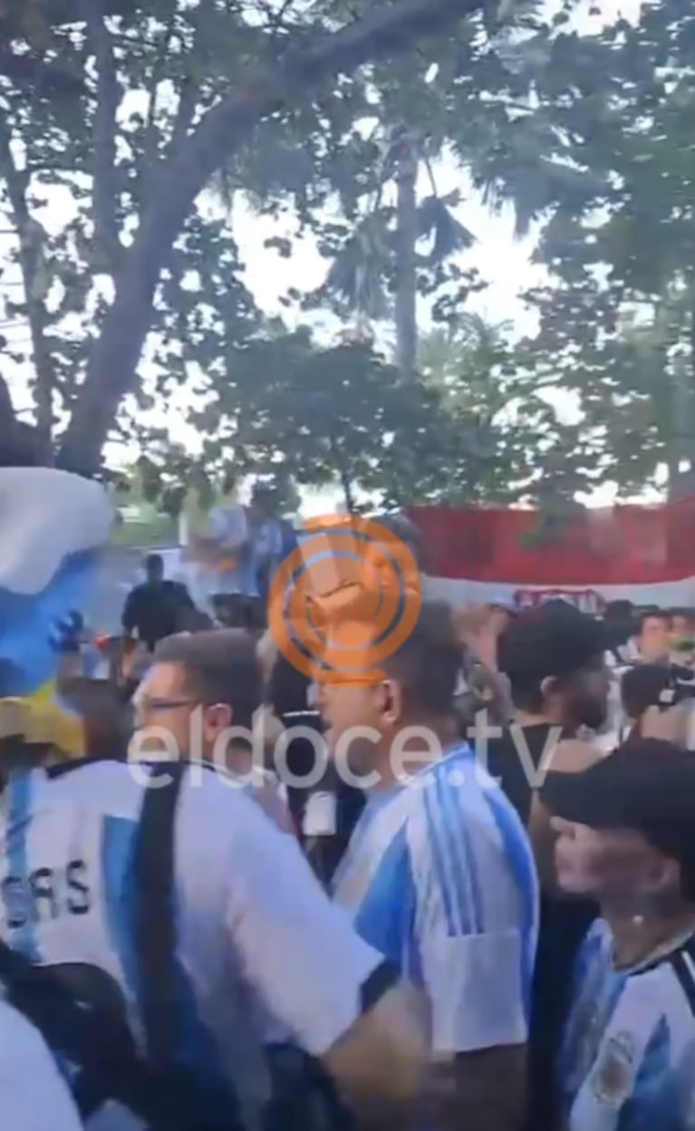 Video: Ricardo Moreno en el banderazo de Miami por la Selección Argentina