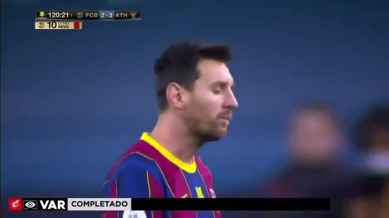 Así fue la primera expulsión a Messi con el Barcelona
