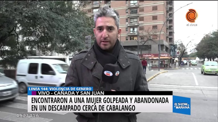 La mujer abandonada en Cabalango fue brutalmente golpeada