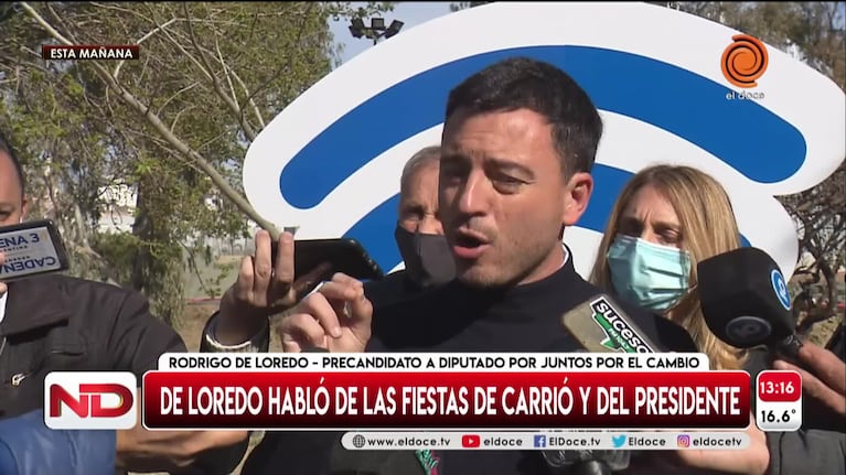 De Loredo contra Fernández por la fiesta: "En vez de dar explicaciones, busca empatar con algo"