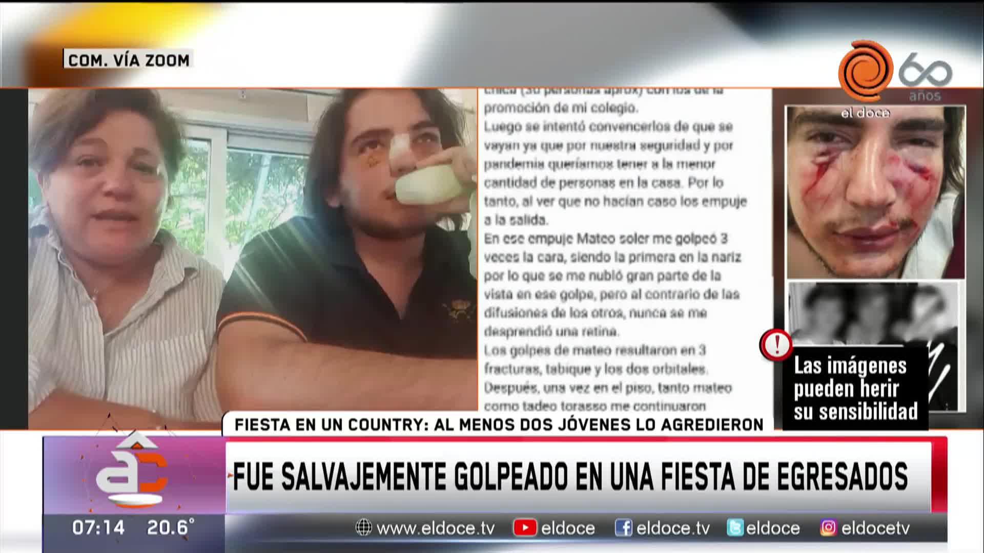 Denuncian a rugbiers por una golpiza