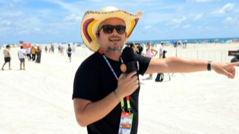Nolo Sánchez y el color de los hinchas en las playas de Miami