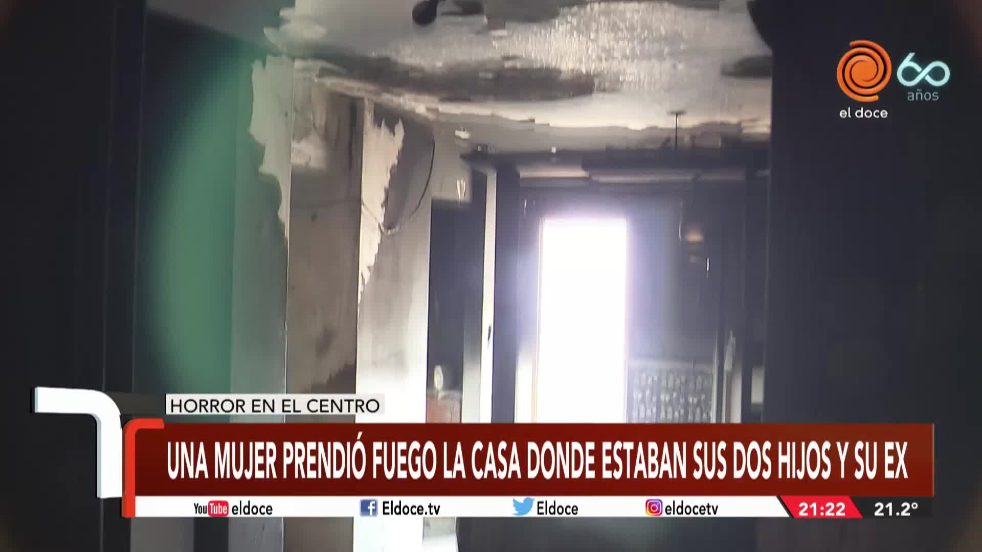 Una mujer prendió fuego la casa donde estaban sus dos hijos y su ex