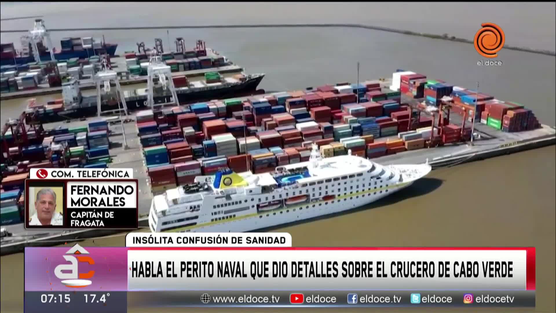 El crucero que llegó de África: un perito naval contó detalles de la confusión de Sanidad