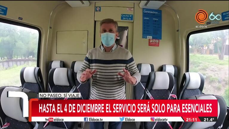 El Tren de las Sierras vuelve a funcionar y con protocolos
