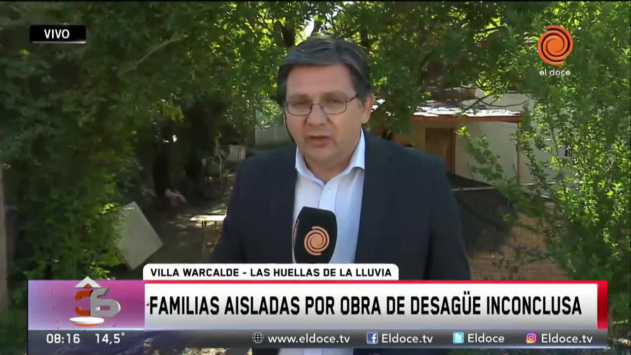 Familias inundadas en Villa Warcalde