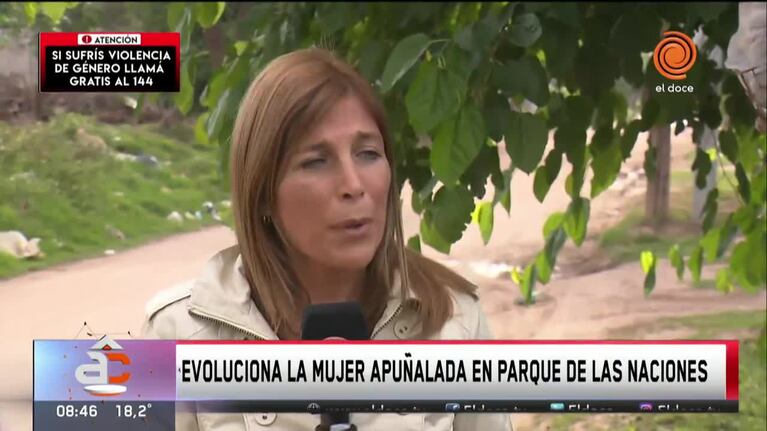 Evoluciona la mujer apuñalada en el Parque de Las Naciones