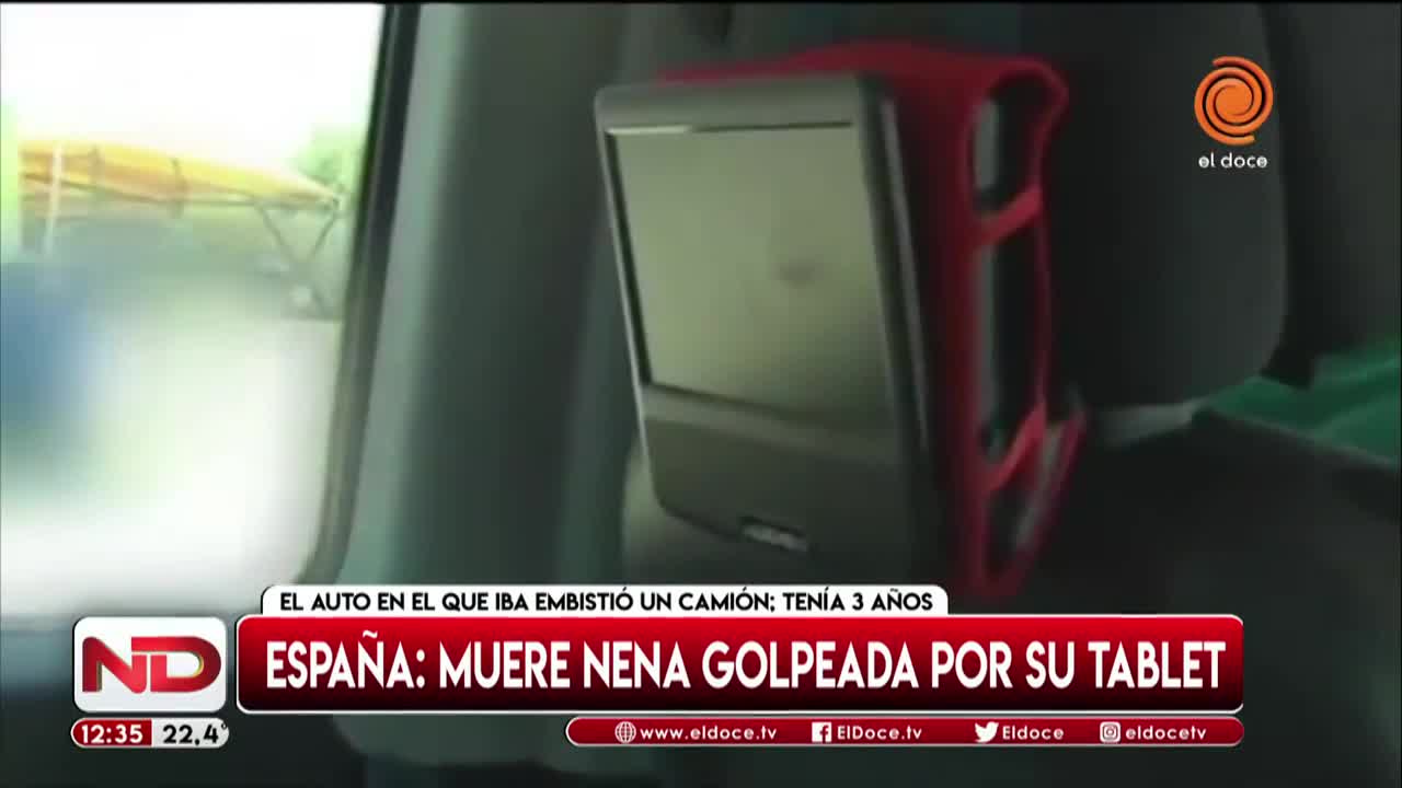 El impacto de una tablet en una nena fue mortal 