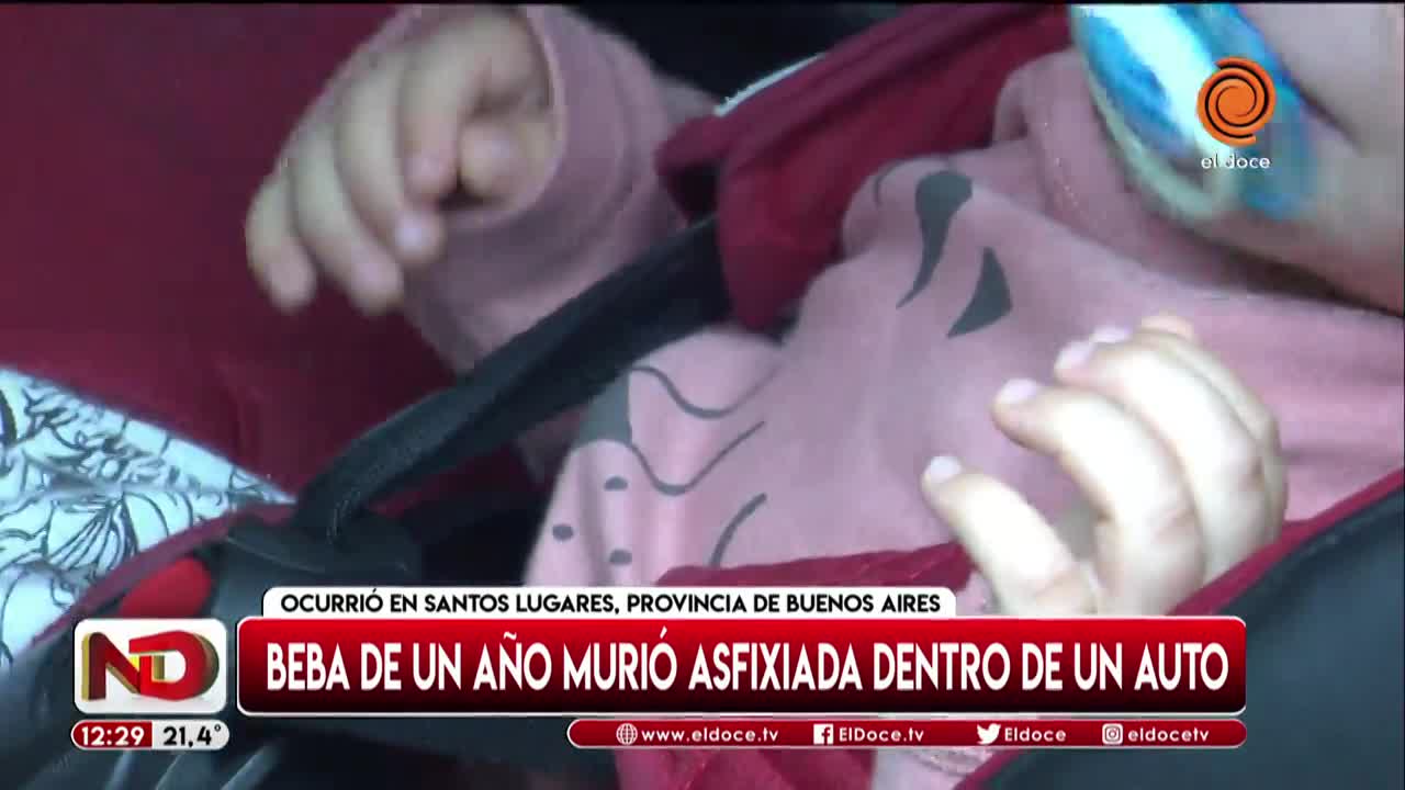 Los peligros de dejar a un bebé en un auto