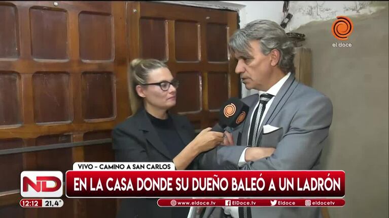 Cómo ingresaron los ladrones a la casa de Camino a San Carlos