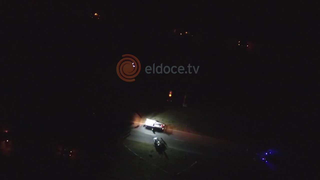 El accidente de De La Sota desde el drone de El Doce