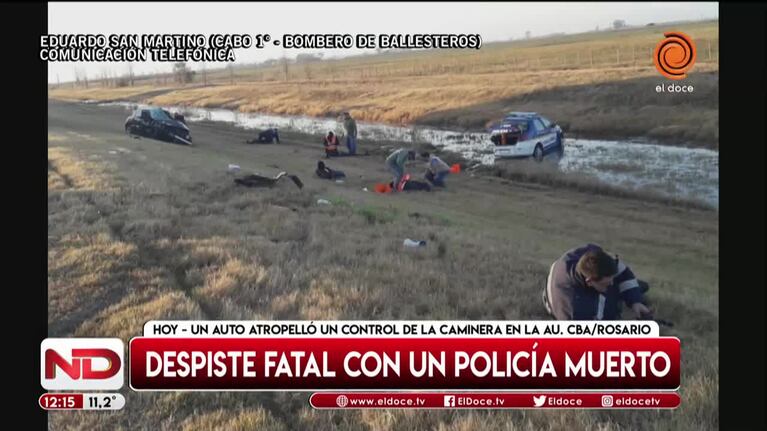 Despiste fatal en la autopista Córdoba - Rosario