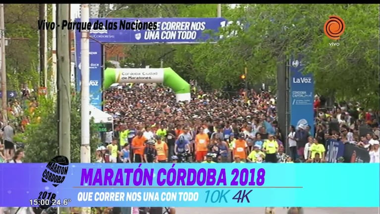 La largada de la Maratón Córdoba 2018