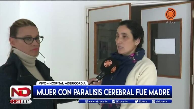 Parte médico de la mujer con parálisis cerebral que fue madre y al parecer violada