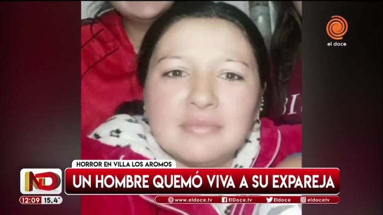 El dolor de la madre de la mujer quemada en Villa Los Aromos