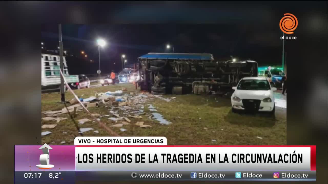 Terrible accidente en la Circunvalación: el estado de los heridos