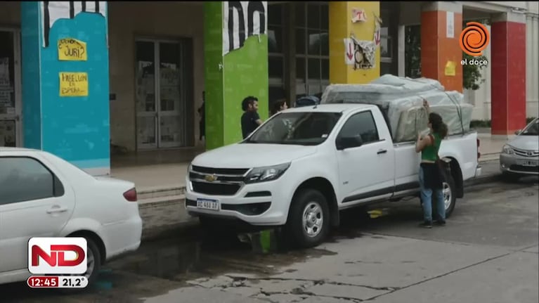 Pabellón: la camioneta que usaron los estudiantes
