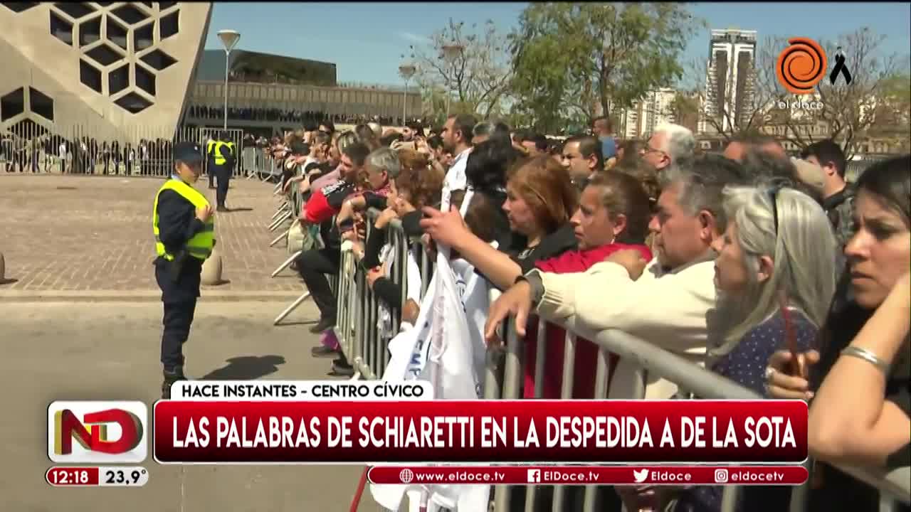 Schiaretti lloró por De la Sota