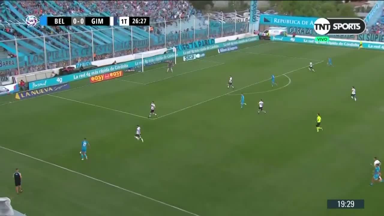 El golazo de Lugo para Belgrano ante Gimnasia