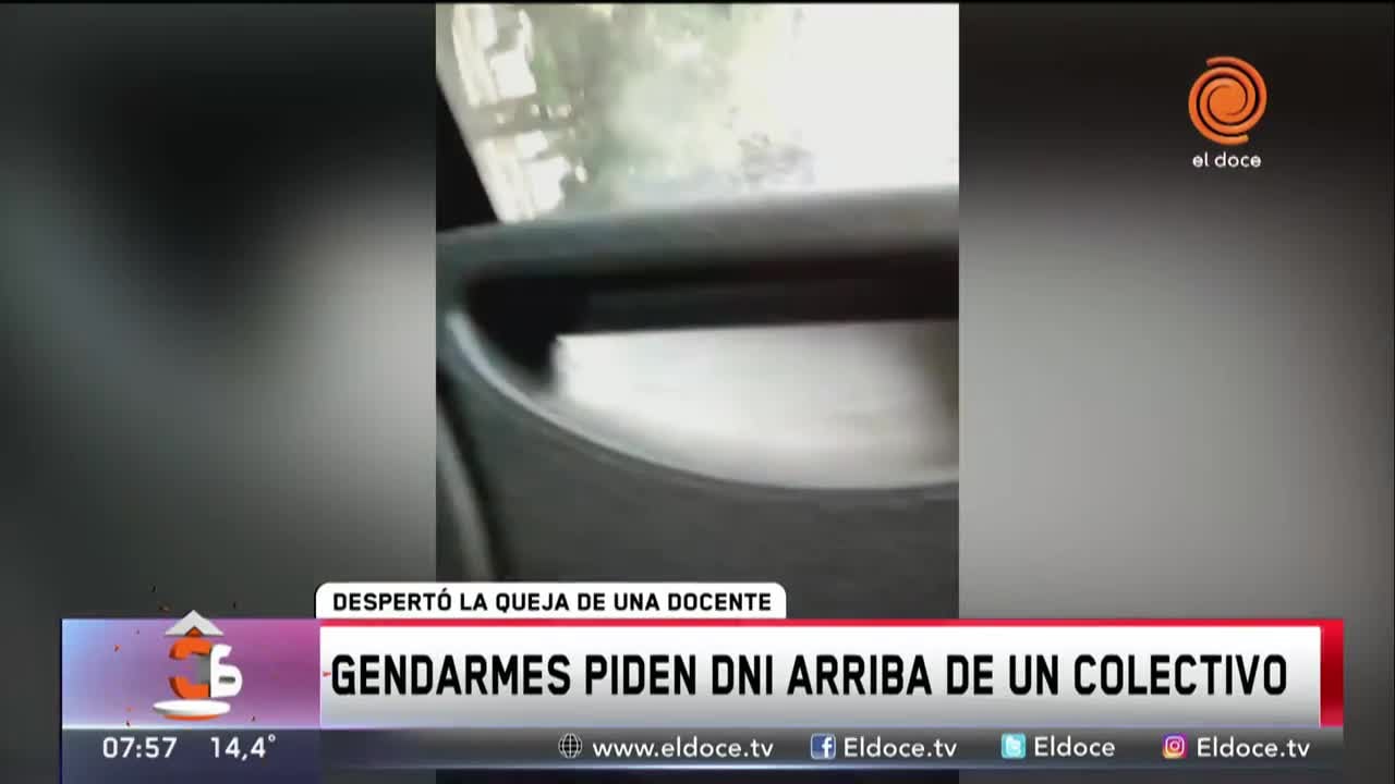 Polémico control de la Gendarmería