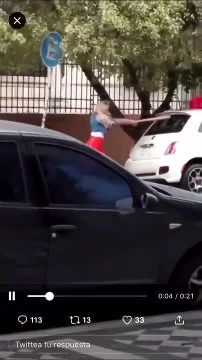 ¿Sol Pérez destrozó un auto en la calle?