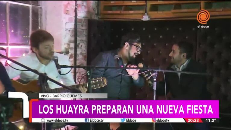 Los Huayra, íntimos y en acústico