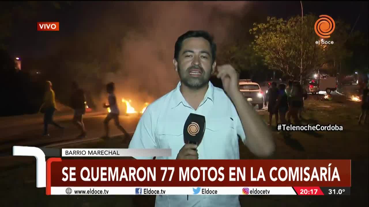 Denunciaron a los policías por hacer un asado y quemar motos