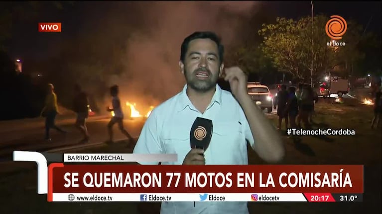 Denunciaron a los policías por hacer un asado y quemar motos