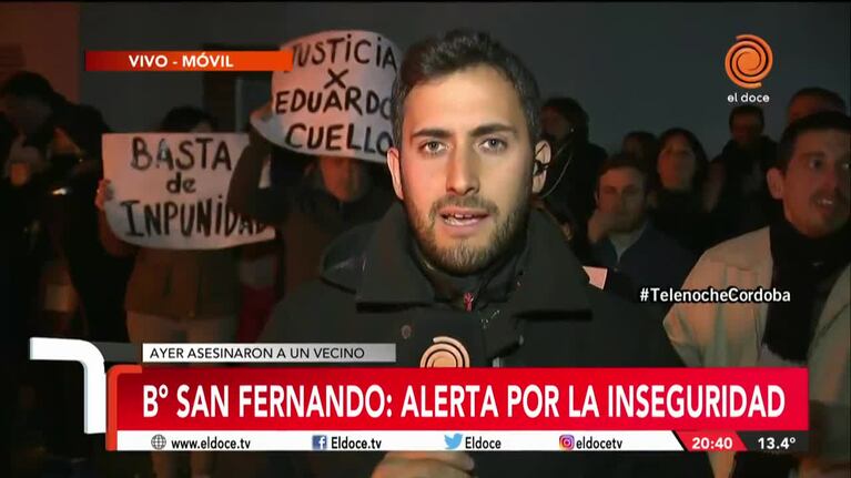 Vecinos de barrio San Fernando marcharon por la muerte del almacenero