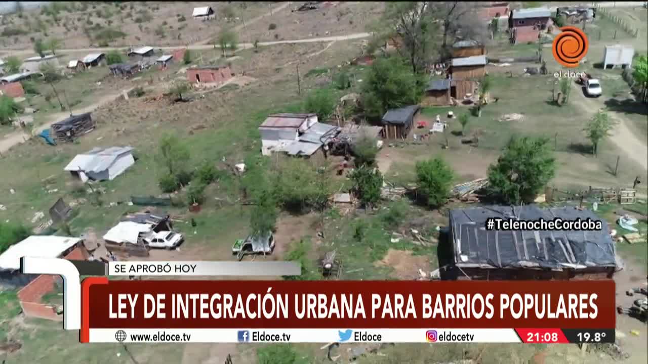 Aprobaron la ley de integración urbana para barrios populares