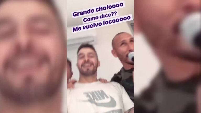 El Cholo Guiñazú cantó con Dale Q' Va