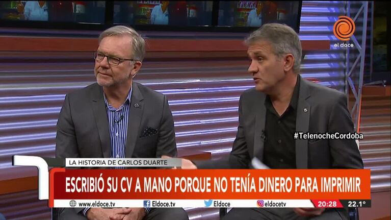 Carlos, el chico del CV a mano: "No tenía plata ni para el colectivo"