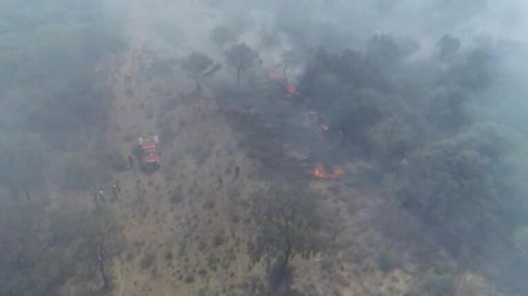 El feroz incendio en La Población, por dentro