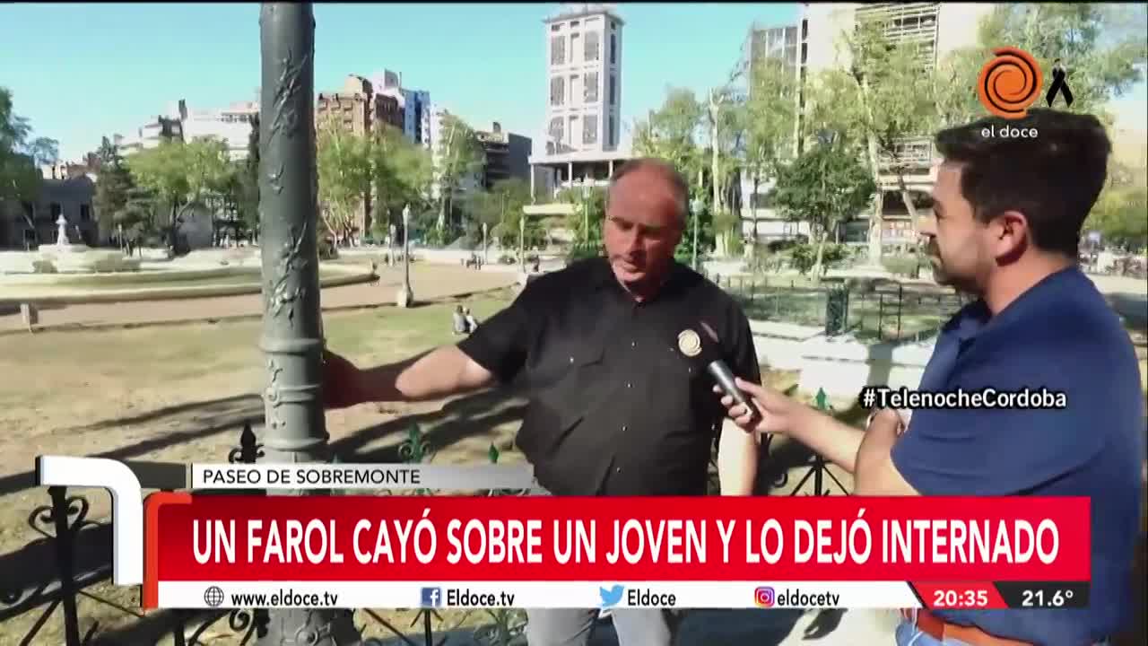 Joven internado por un farol: la Municipalidad estaba al tanto del riesgo