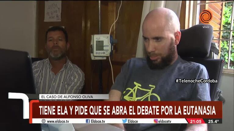Está preso en su cuerpo y pide que se debata la eutanasia