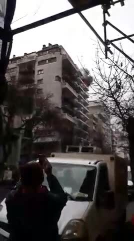 Un incendio en pleno centro